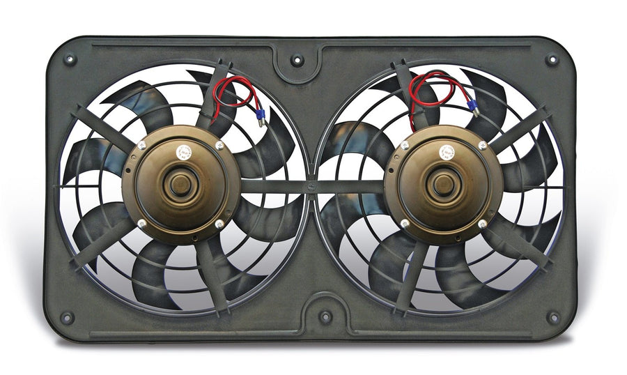 Lo-Profile 430 S-Blade Dual Electric Pusher Fan , Black