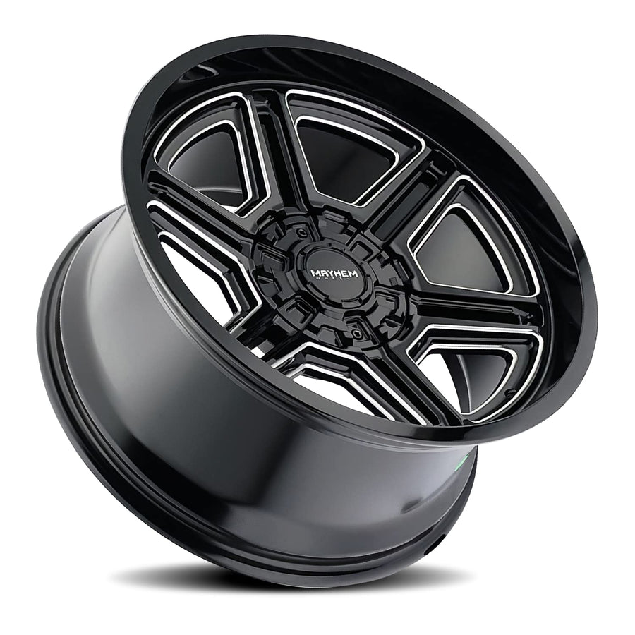 Hermosa Mayhem 8117 Black/Milled Wheel (20 x 10. inches /8 x 165 mm, -25 mm Offset)