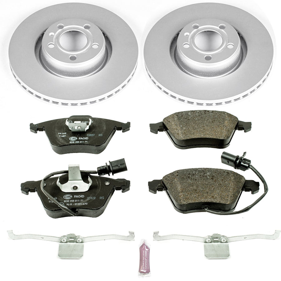 Power Stop ESK2993 Euro Front - Stop Brake Kit Audi For Audi A6 2006-2011 Audi A6 Quattro 2005-2008 [Vehicle Specific]