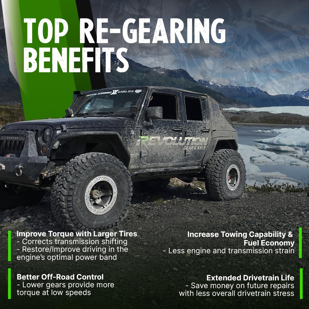 Gear Revolution Fits JK Non-Rubicon 4.10 Package 2007-18 (D44-D30)