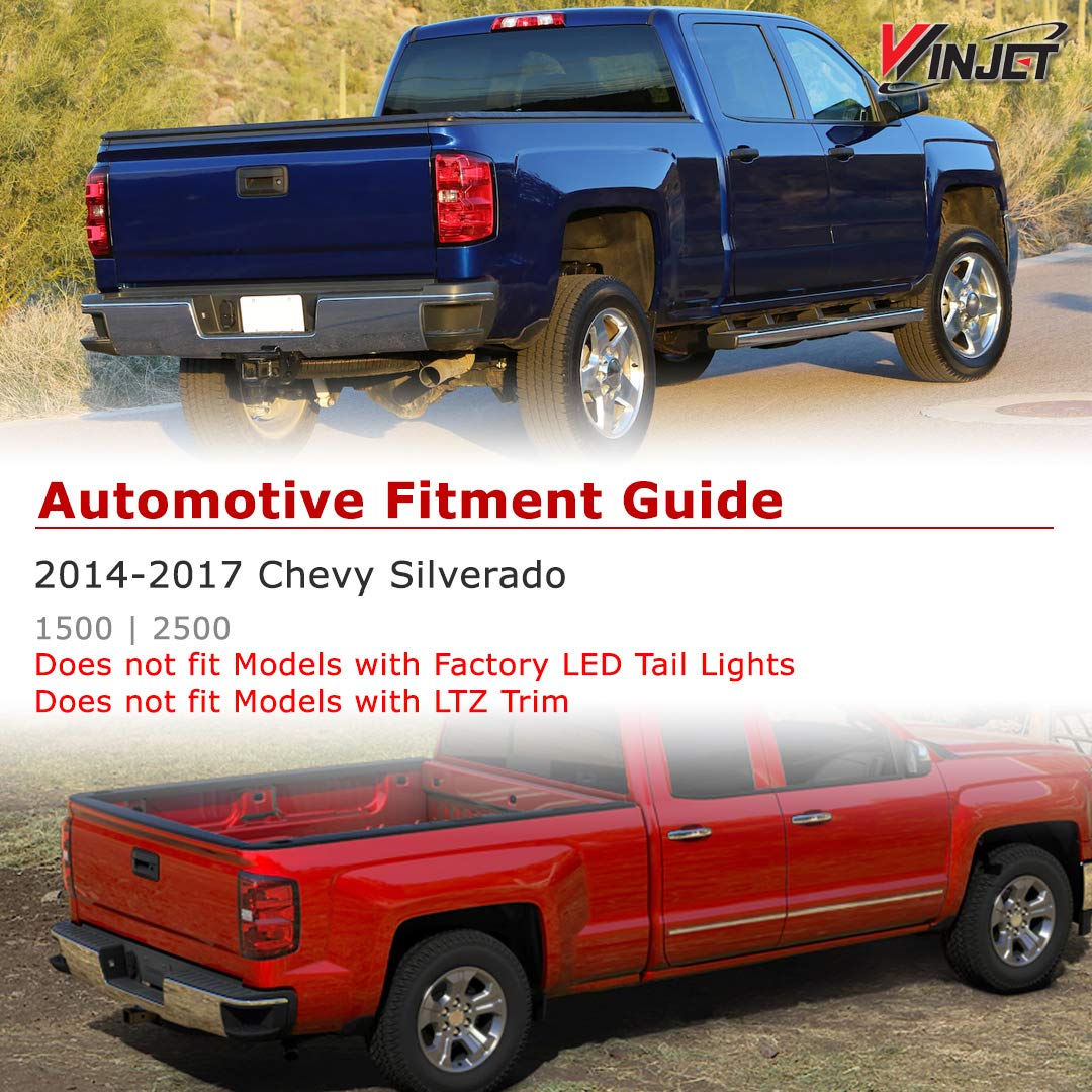 Off Road Series Winjet for [2014 2015 2016 2017 2018 Chevrolet Silverado] DRL LED Tail lights