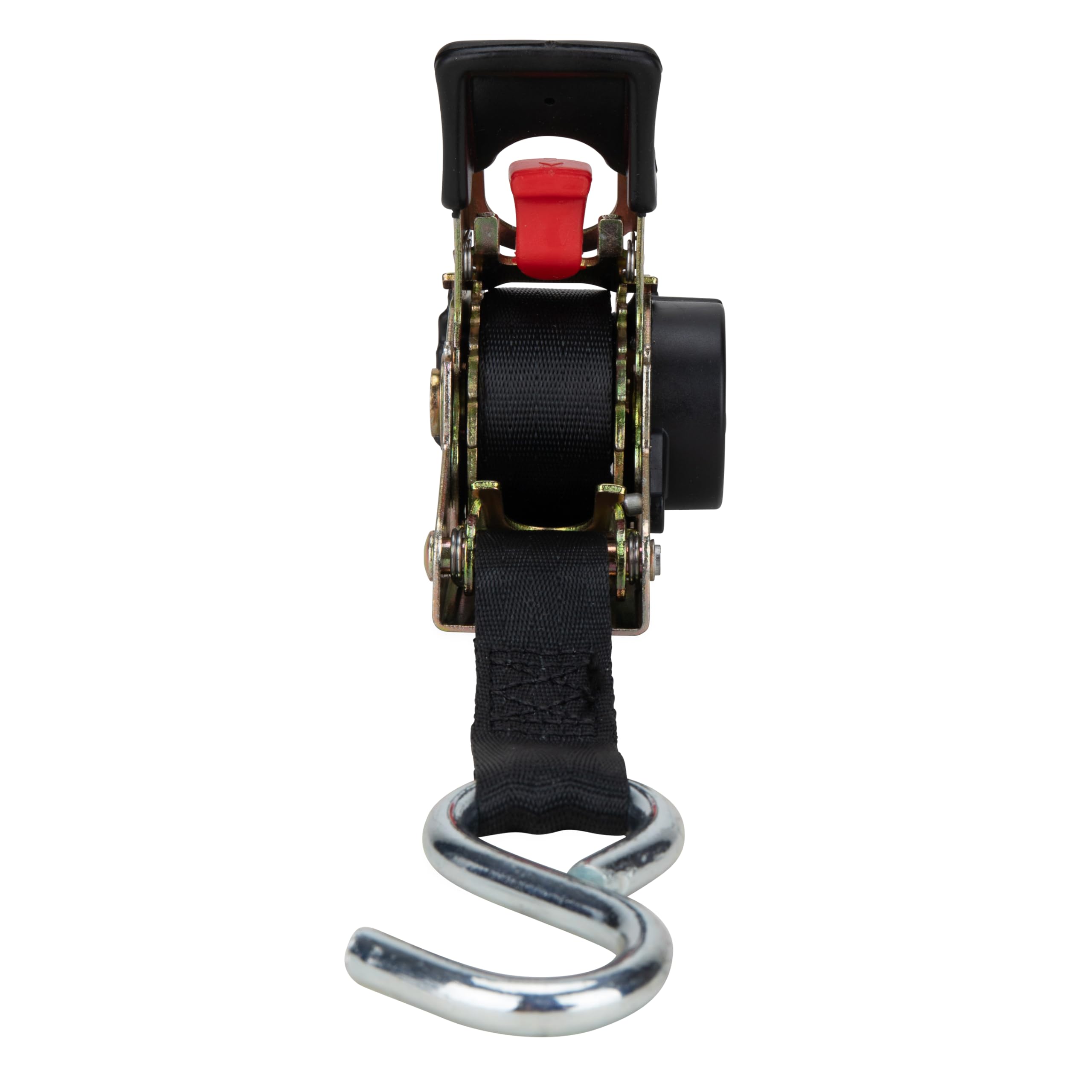 Retractable Camco Transom Tie Down Straps, 6-Foot, 1,500 lb Break Strength, 500 lb Safe Working Load, 2-Pack (50033)