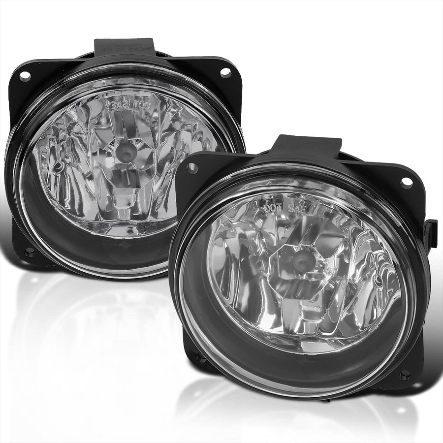 Fog Lights Spec-D Tuning Clear Lens +H10 Bulbs Compatible with Ford Focus 2000-2004, 2003-2004 Mustang, 2005-2007 Escape, L+R Pair Assembly