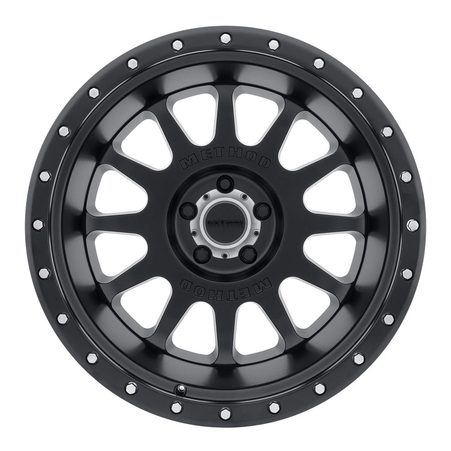 605 Method Race Wheels Matte Black 20x10" 5x5.5", 24mm offset 4.55" Backspace, MR60521055524N