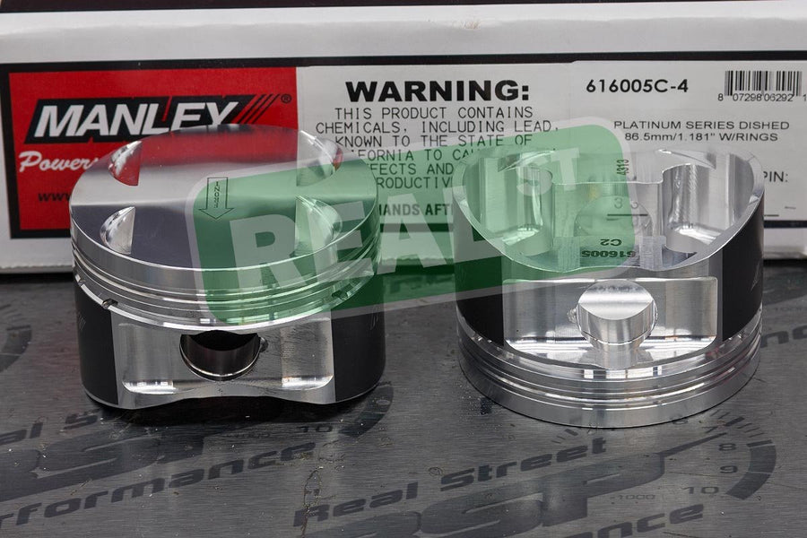 Hyundai Genesis Coupe Manley Performance (616005C-4) 2.0L Turbo 86.0mm +.5mm Oversized Bore 9.3:1 Dish Piston Set with Rings