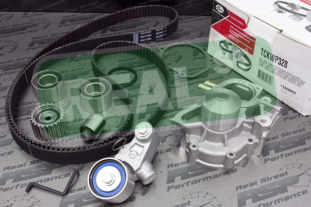 Gates Engine Timing Belt Kit with Water Pump TCKWP328