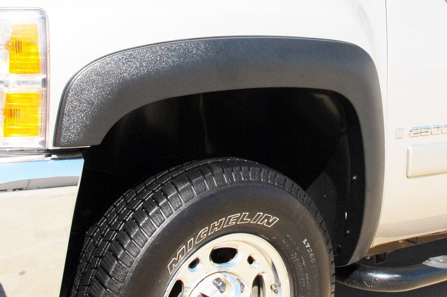 Lund SX106SA Black Sport Style Elite Series Standard Front Fender Flare - 2 Piece
