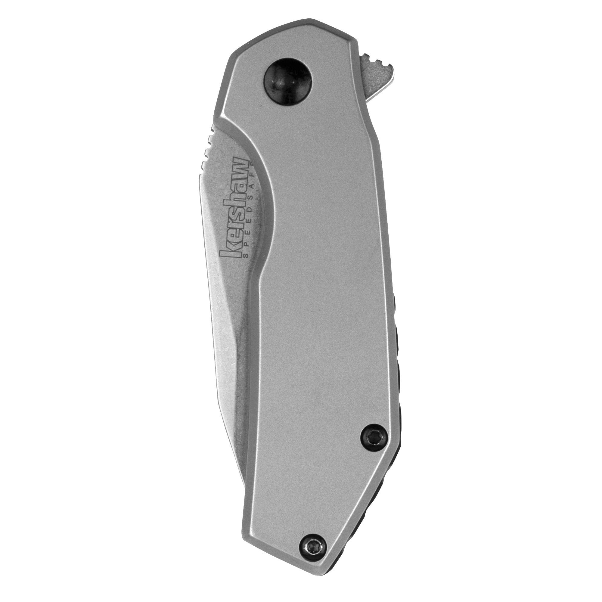 Kershaw Frame Lock Knife Valve Bead Blast Stainless Steel (2.25" Stonewash) 1375