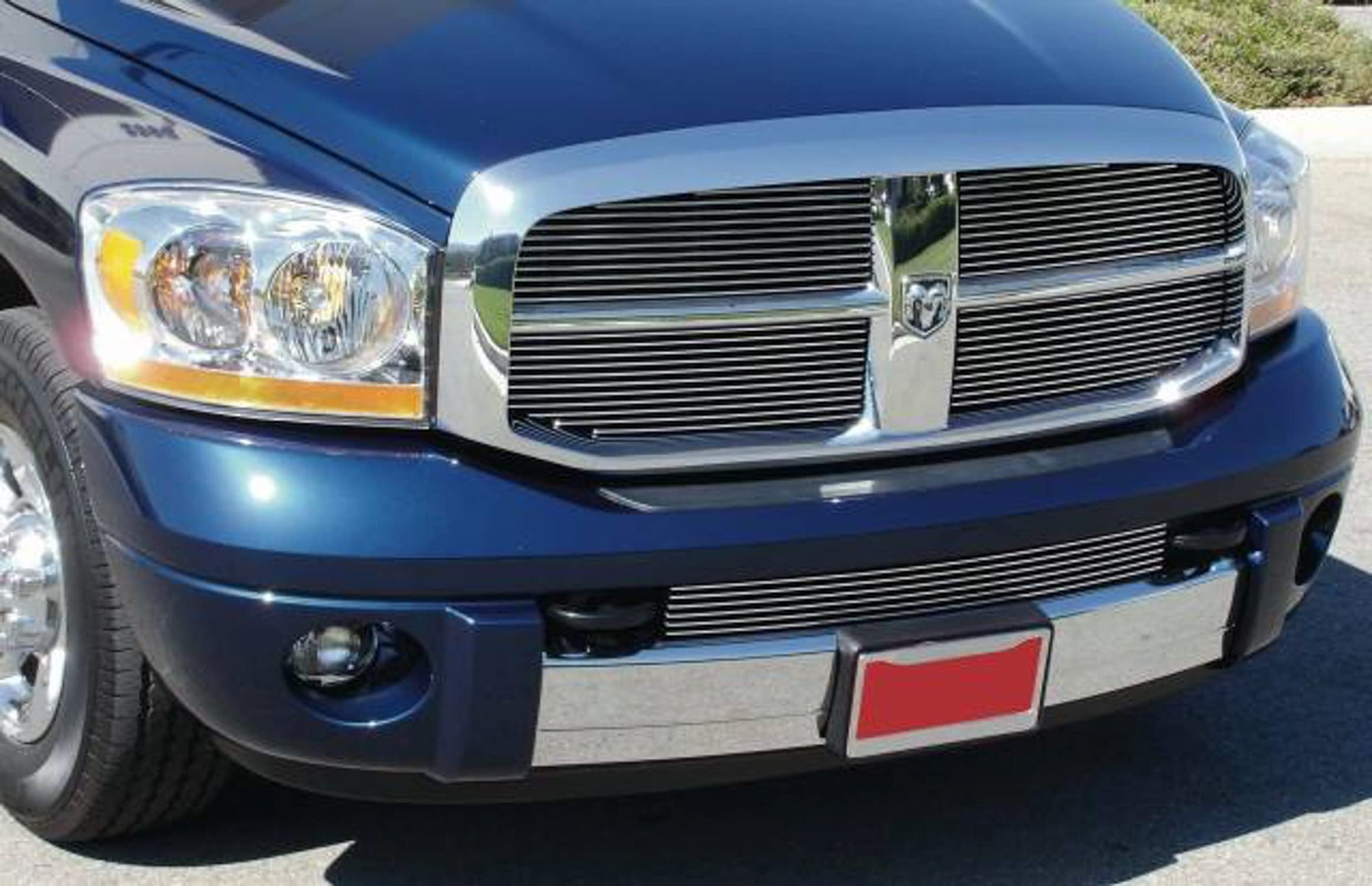 Dodge T-Rex Billet Grille, Polished, 4 Pc, Insert - PN #20467