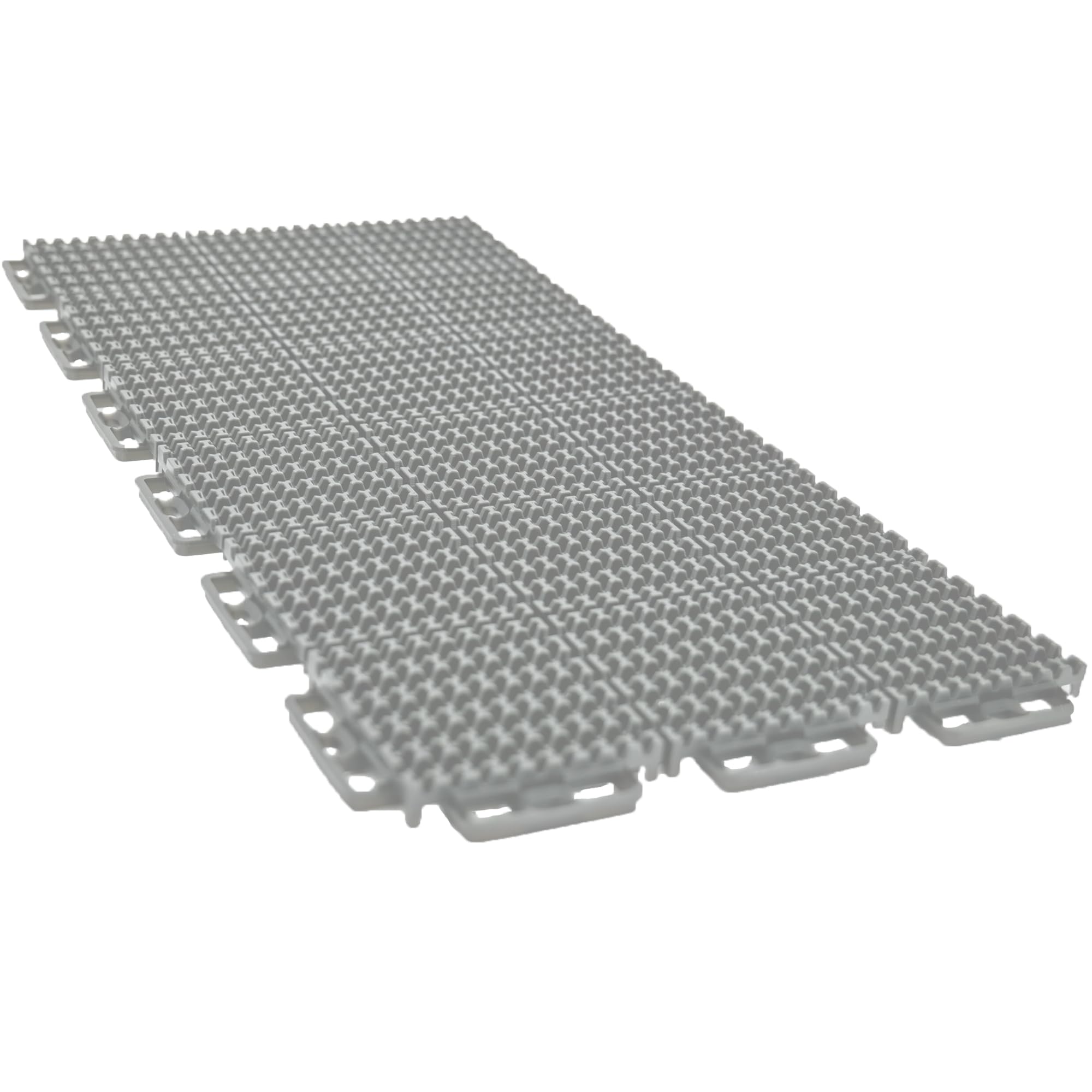 ProTech XT Caliber Garage Flooring and Trailer Deck Traction Tiles, 9” x 18” Interlocking Tiles, Grey, 24-Pack