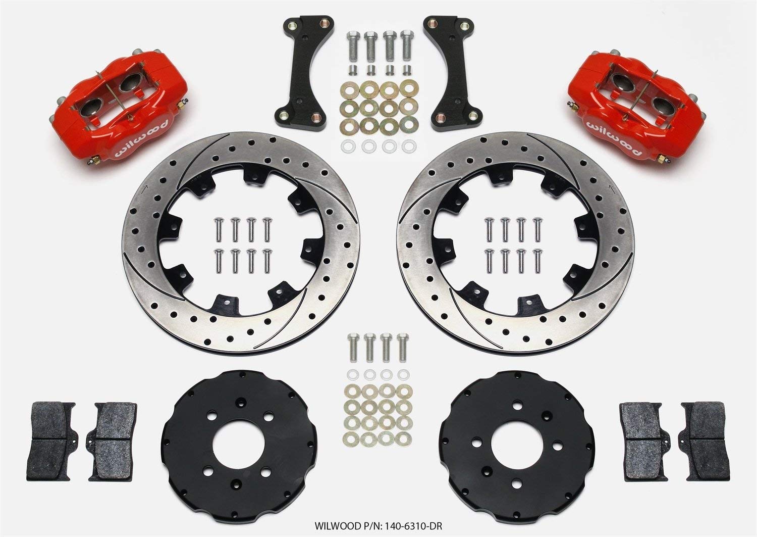 Front FDLI Hat Kit,12.19", Drilled, Red