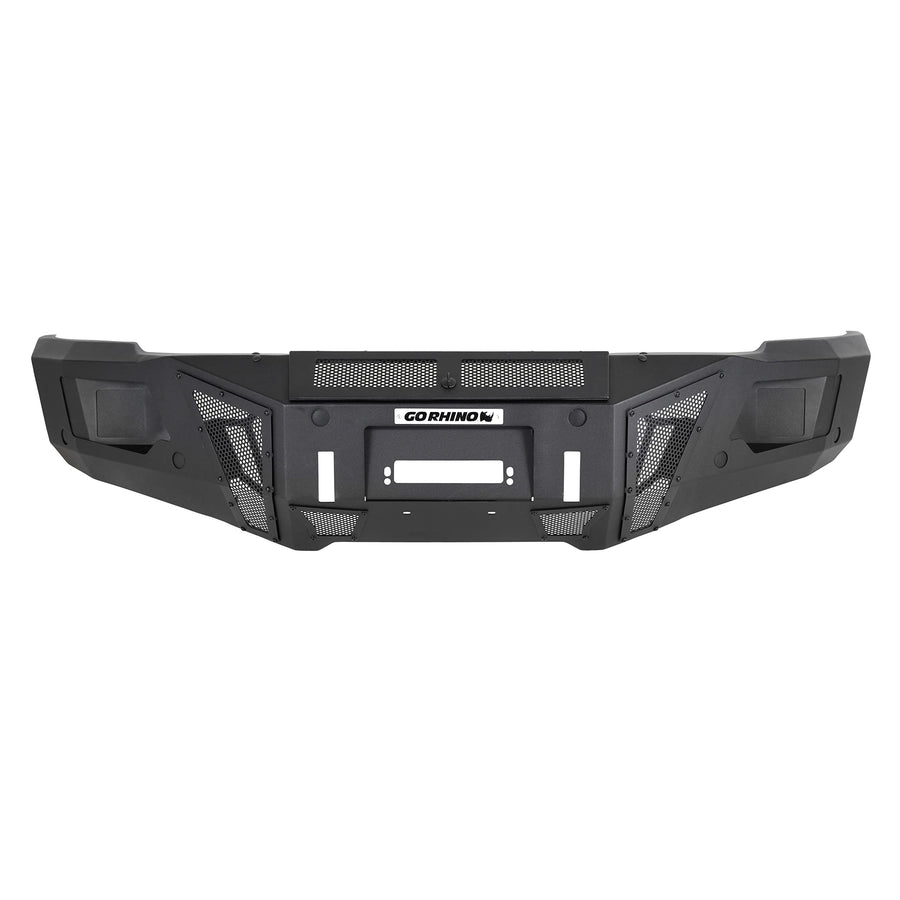 BR11 Go Rhino Front Bumper | Mild Steel, Textured Black | 24223T | Fits 2010-2018 Ram 2500, 3500