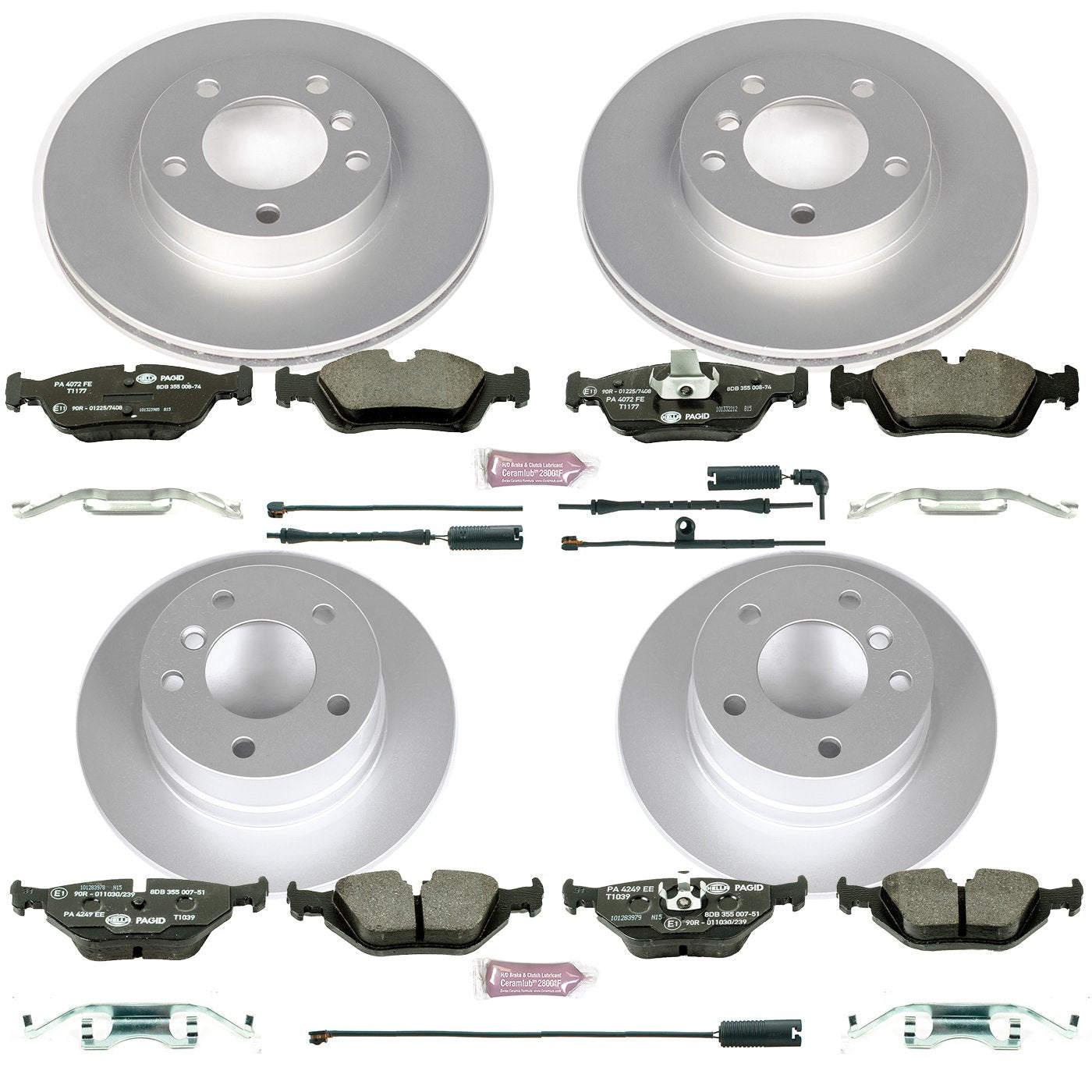 Power Stop ESK500 Euro-Stop Front & Rear Brake Kit For BMW Z3 1997-2002 [Model Specific]