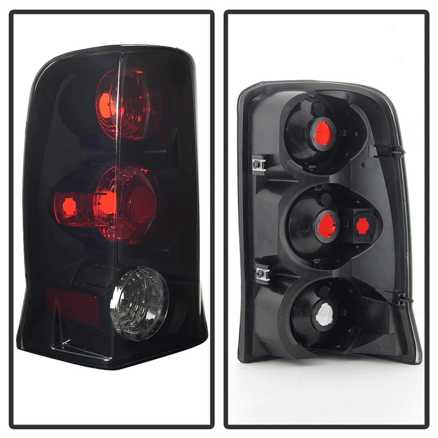 Cadillac Escalade SUV Spyder 5084378 (Not EXT) 02-06 Euro Style Tail Lights - Black Smoke