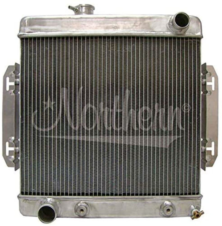 Northern Radiator 20-1/4 in W x 3-1/8 in D x 19-3/4 in H, Passenger Side Inlet, Driver Side Outlet, Aluminum, Natural, Each