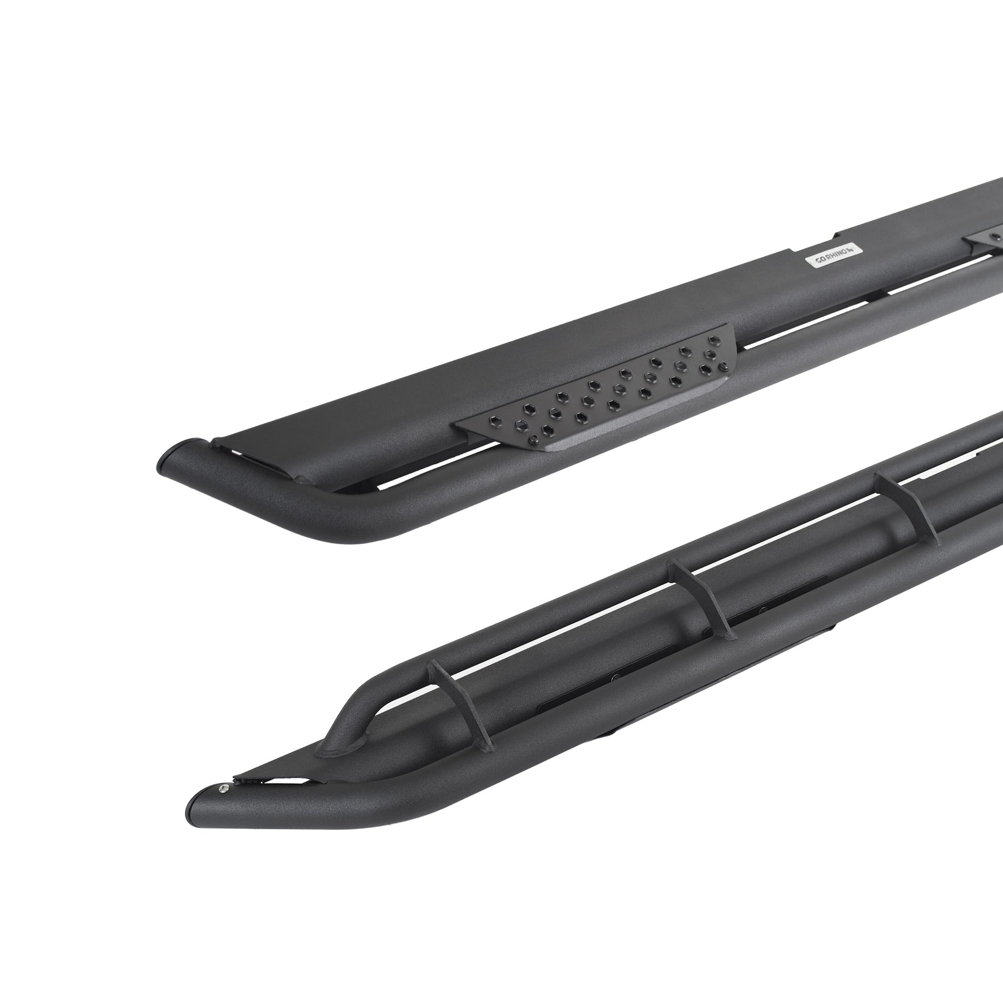 Dominator Xtreme DT Side Steps | Go Rhino 73" Mild Steel, Textured Black | DT60073T