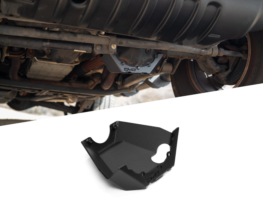 Front Differential Skid Plate DV8 Offroad for 2007-2018 Jeep Wrangler JK with Dana 30 Front Axle | Pinion Skid to Prevent Getting Hung Up on Rocks & Uneven Terrain | Durable Steel Design | Powder Coat
