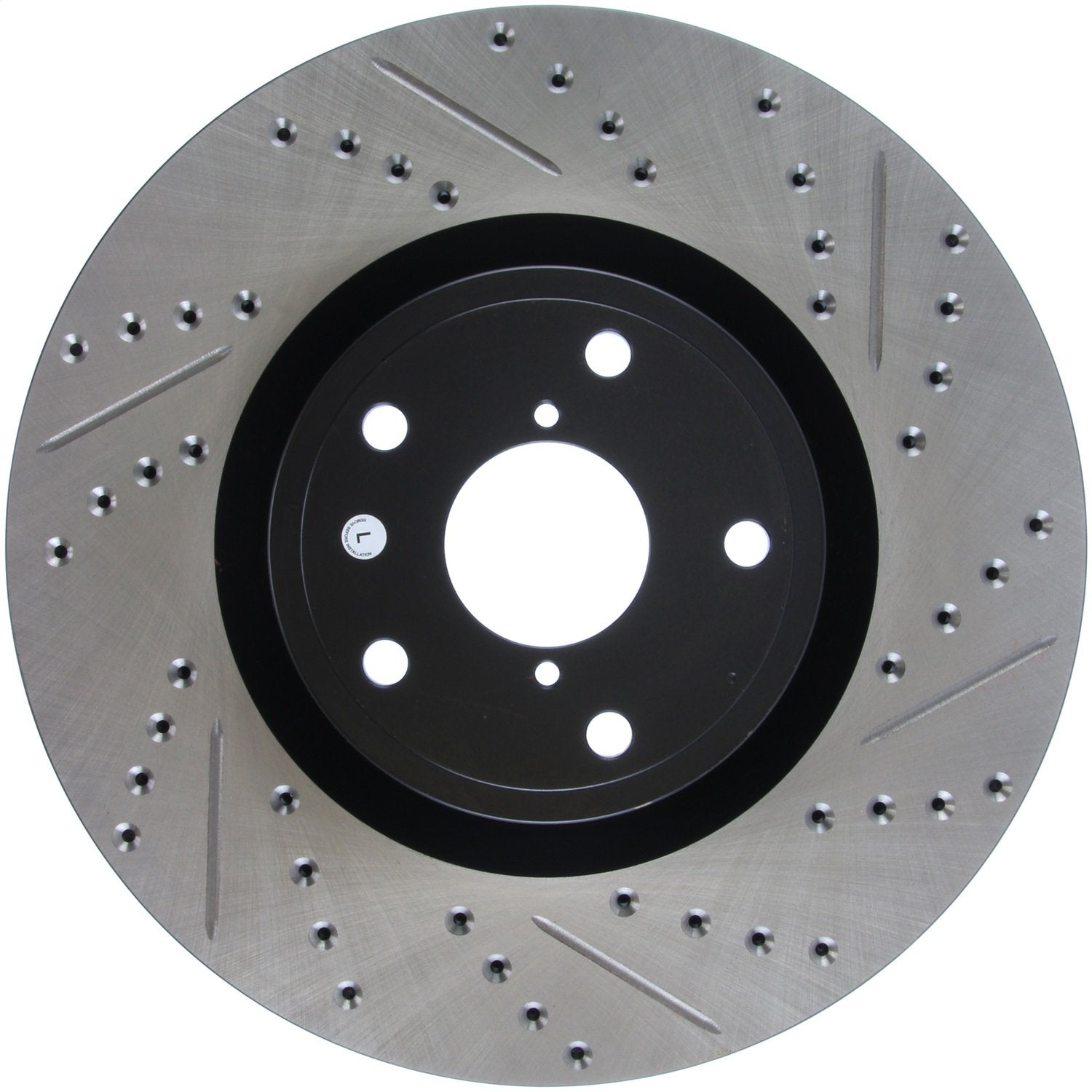 Front Left StopTech 127.47022L Automotive Replacement Drilled and Slotted Disc Brake Rotor Fits Select 2005-2014 Subaru Impreza, 2013-2018 Subaru WRX STI