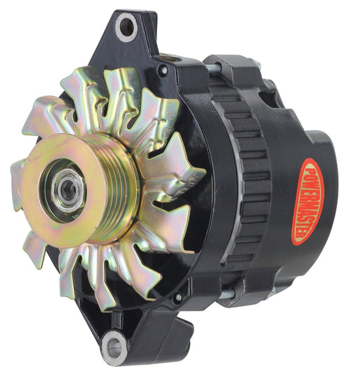 Alt GM CS130 Powermaster Black 140A XS Volt™ 6 grv Pulley Str MTG 6.61" Unthreaded MTG Ear