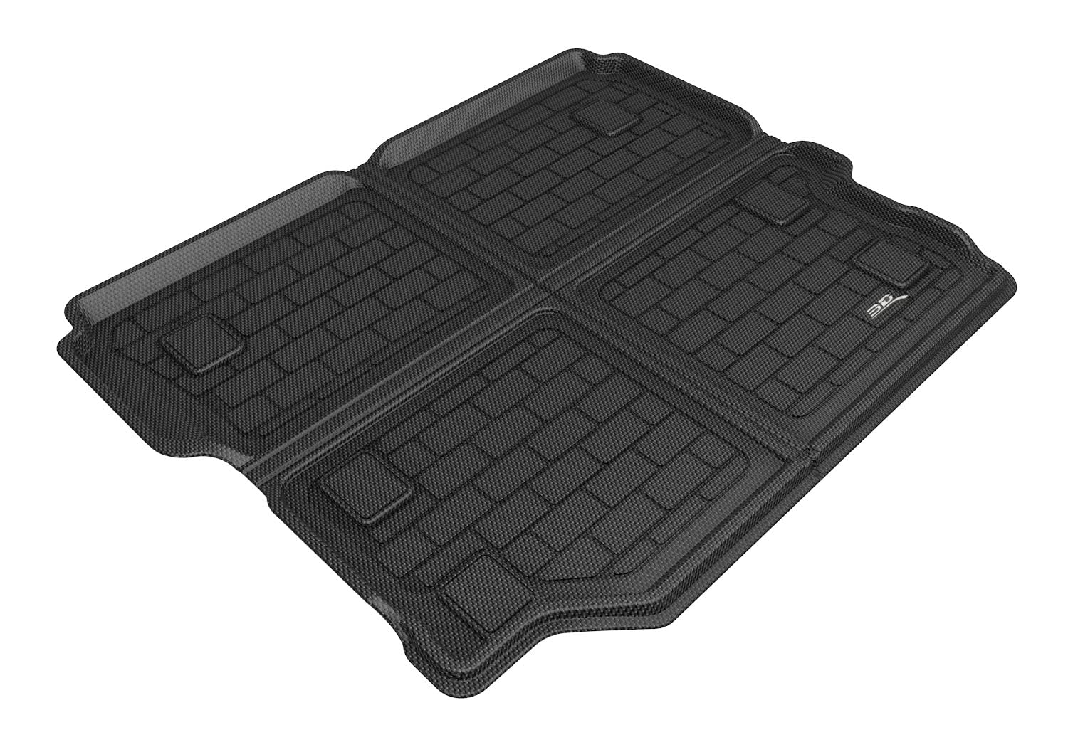 Kagu Cross Fold Cargo Liner 3D MAXpider Compatible with Jeep Wrangler Unlimited JL 2018-2025 (Black)