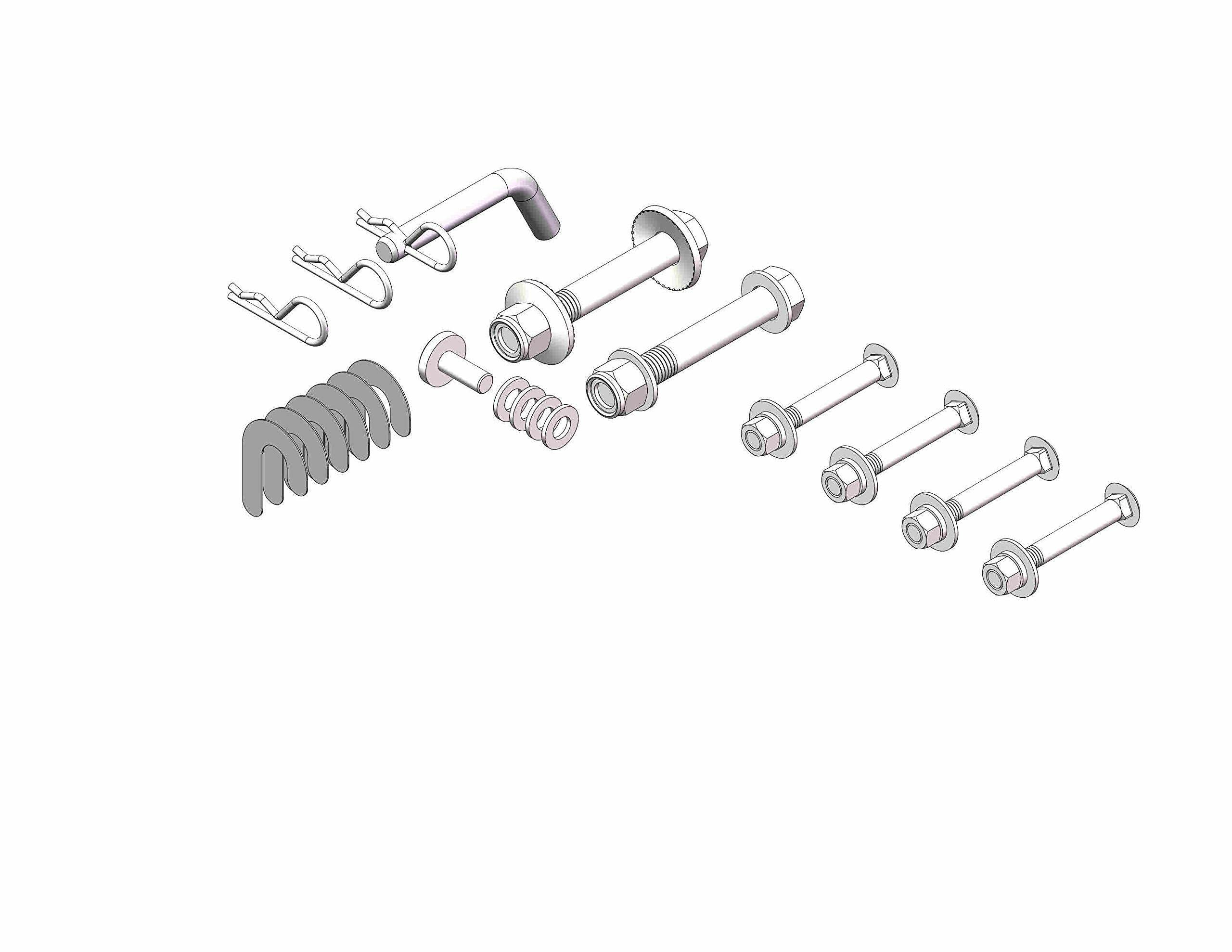 Weight Distribution Hitch Replacement Hardware Kit Husky Towing 32340 Fits Models 32215, 32216, 32217, 32218, 33039