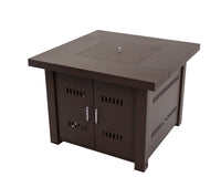 Avalon Square Gas Fire Pit Table, Pleasant Hearth OFG900T, 38" , white