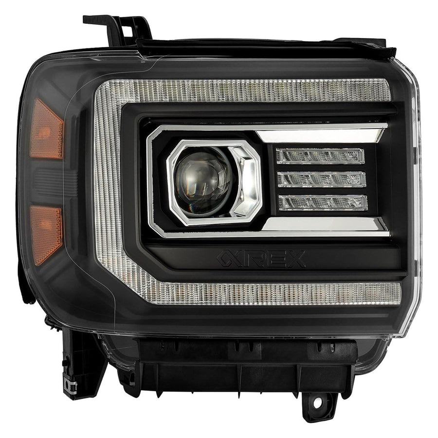 880615 AlphaRex USA LUXX Series LED Projector Headlights fits GMC Sierra 1500