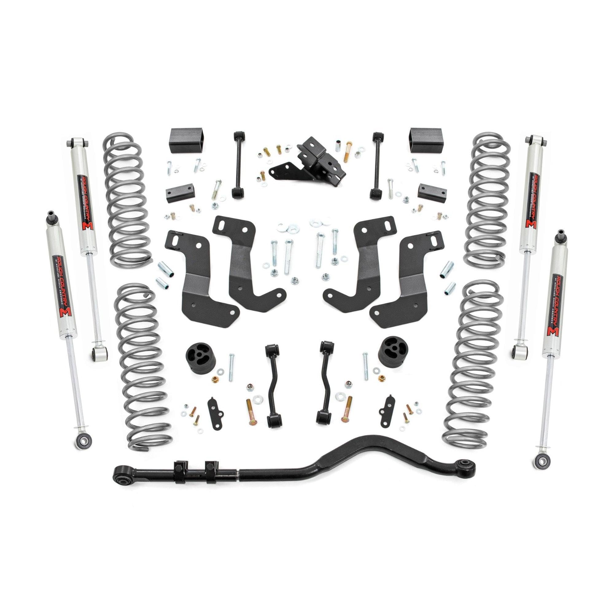 3.5" Lift Kit Rough Country w/M1 Shocks for 2021-2023 Jeep Wrangler 4xe - 79240