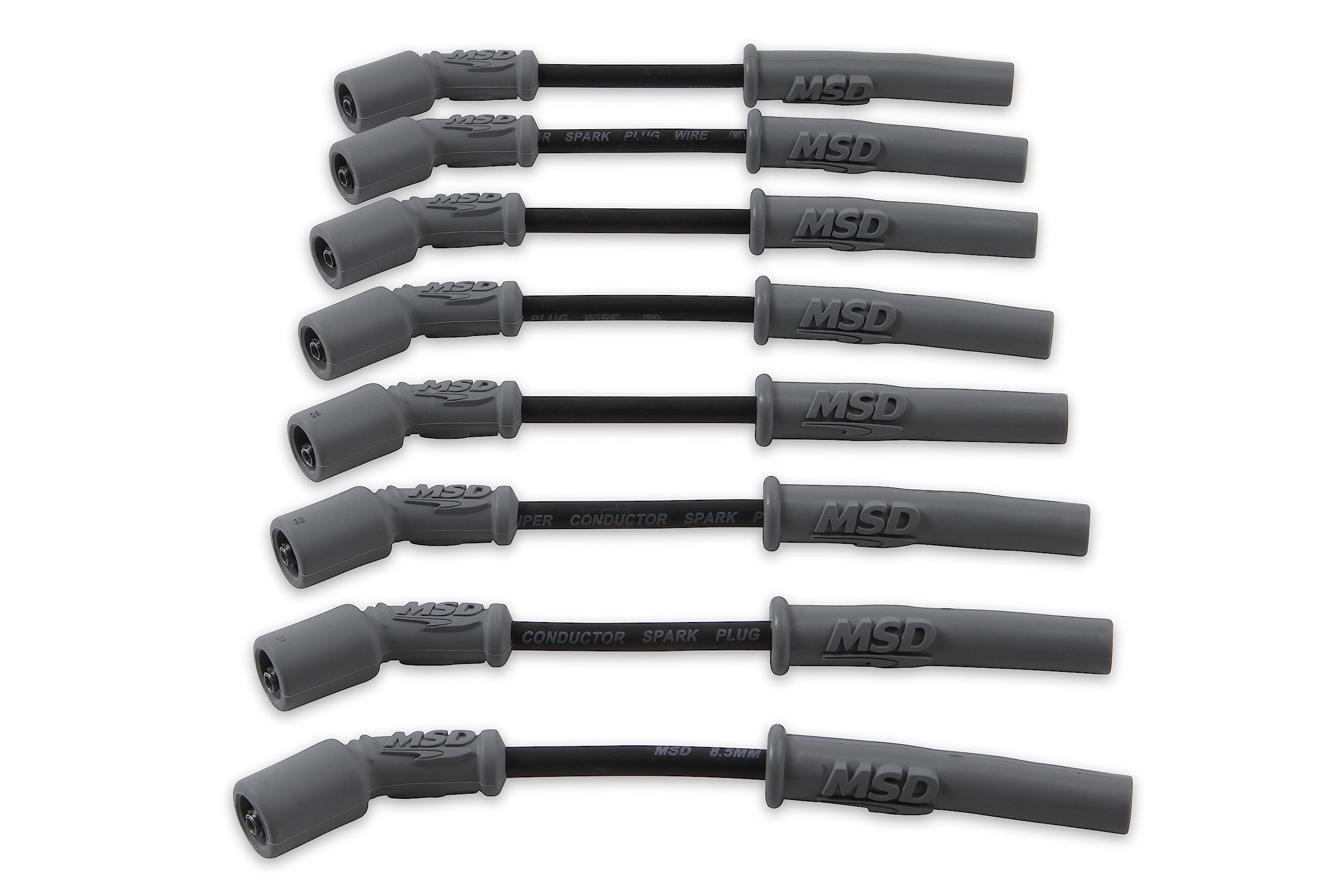 Black MSD 32813 Super Conductor Spark Plug Wire Set