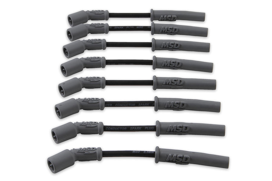 Black MSD 32813 Super Conductor Spark Plug Wire Set