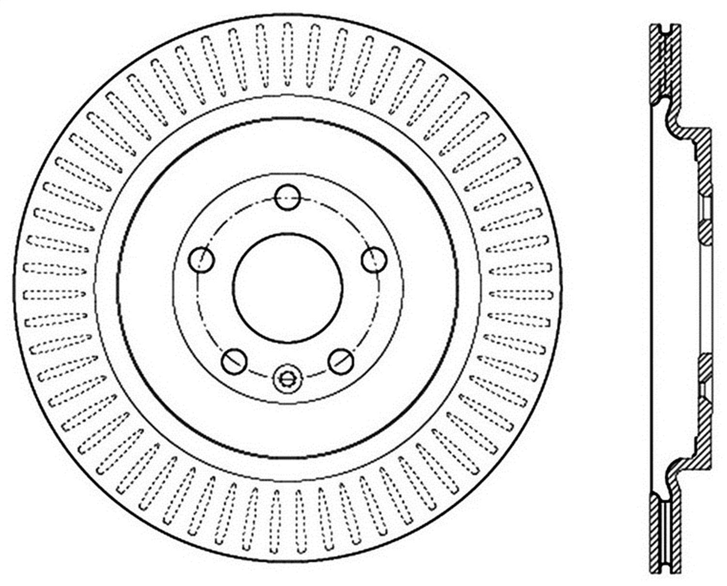 StopTech Sport Slotted Brake Rotor 126.65137SR (Rear Right), 1 Pack