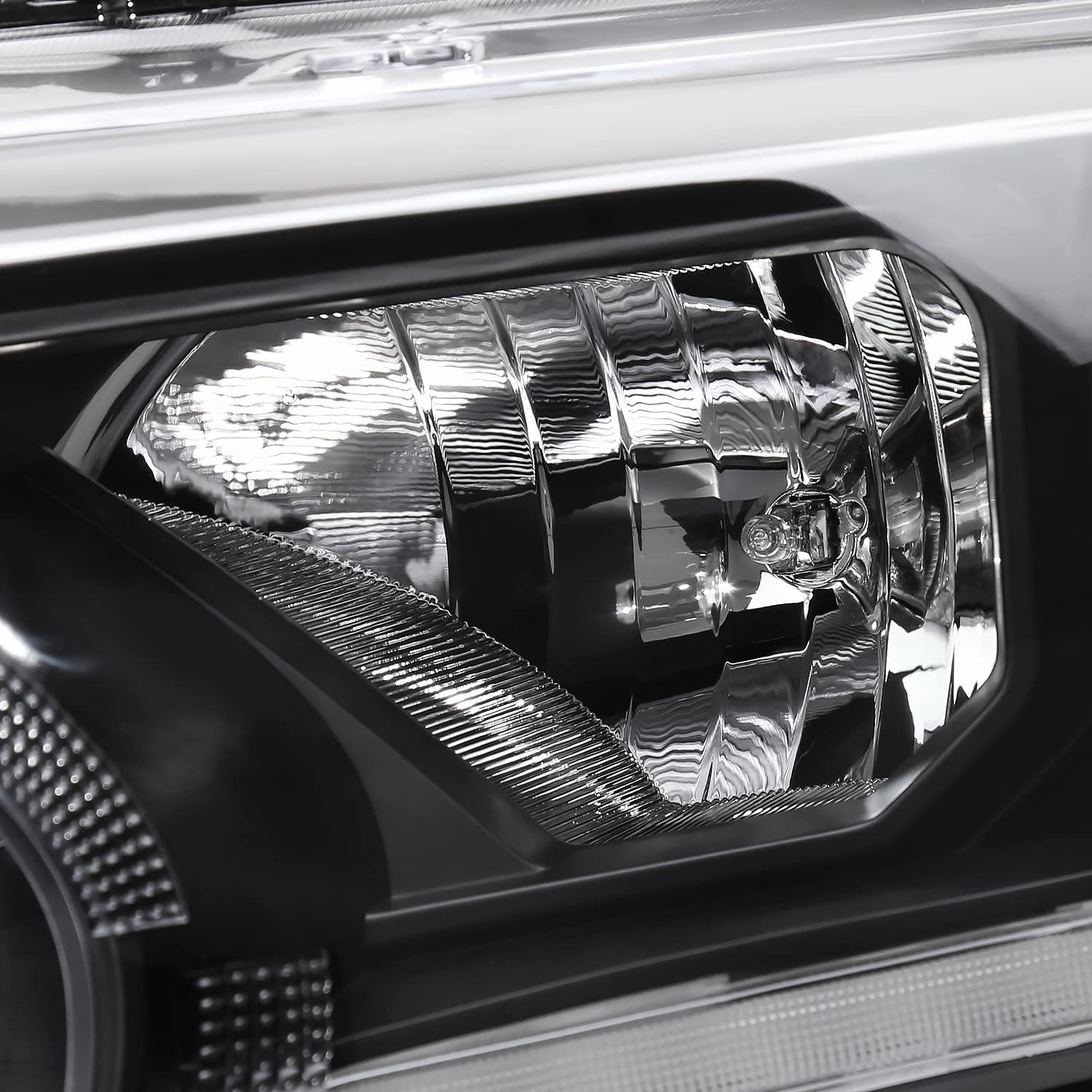 Black Sequential Projector Headlights SPEC-D TUNING Compatible with 2019-2022 Ford Ranger XL/XLT, Left + Right Pair Headlamps Assembly