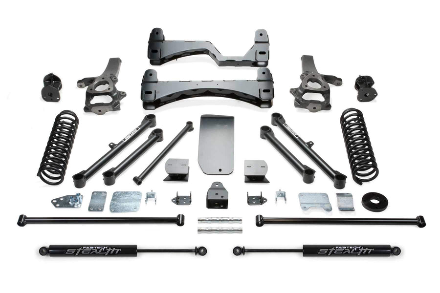 Fabtech K3053M Lift System Basic w/Shocks w/Stealth Monotube Shocks 6 in. Lift Basic Lift System