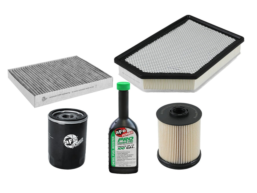 Chevrolet Silverado 2500/3500 HD aFe POWER PROGUARD Filter Maintenance Master Pack | Fuel/Oil/Air/Cabin Filters, Water Separator and Fuel Booster GMC Sierra 2500/3500 HD 6.6L Duramax L5P 2020-2025