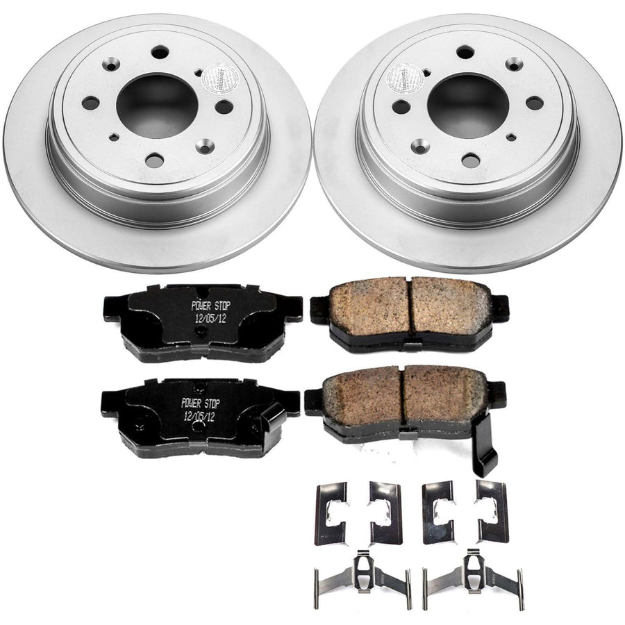 Power Stop CRK408 Z17 Evolution Geomet Coated Brake Kit For Acura Integra, Honda Acc, Honda CRX, Honda Civic, Honda Civic, Honda Civic del Sol, Honda Prelude [Model Specific]