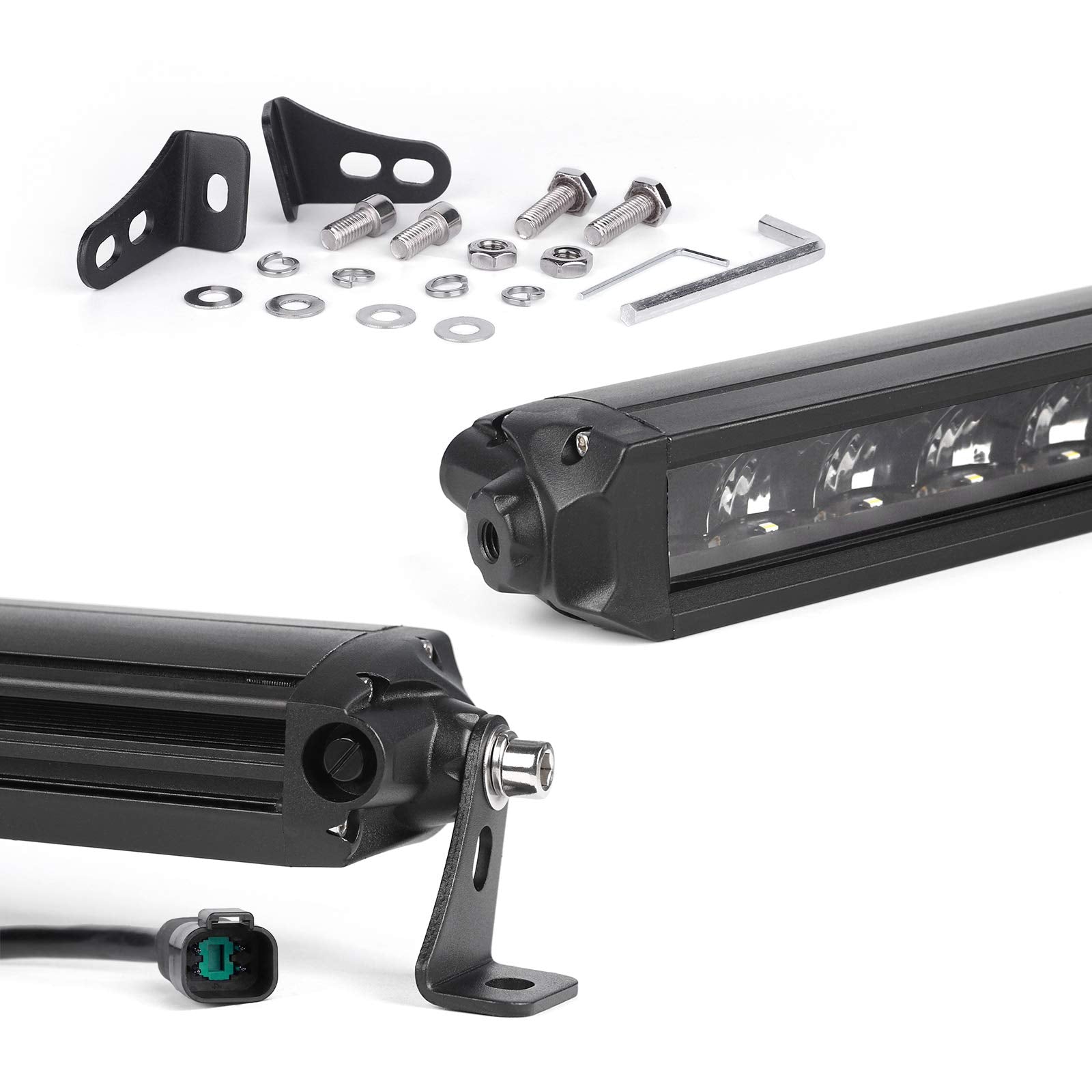 2nd Gen XKGLOW 20in Razor Light High Beam Driving Fog Strobe Combo with Wire & Switch