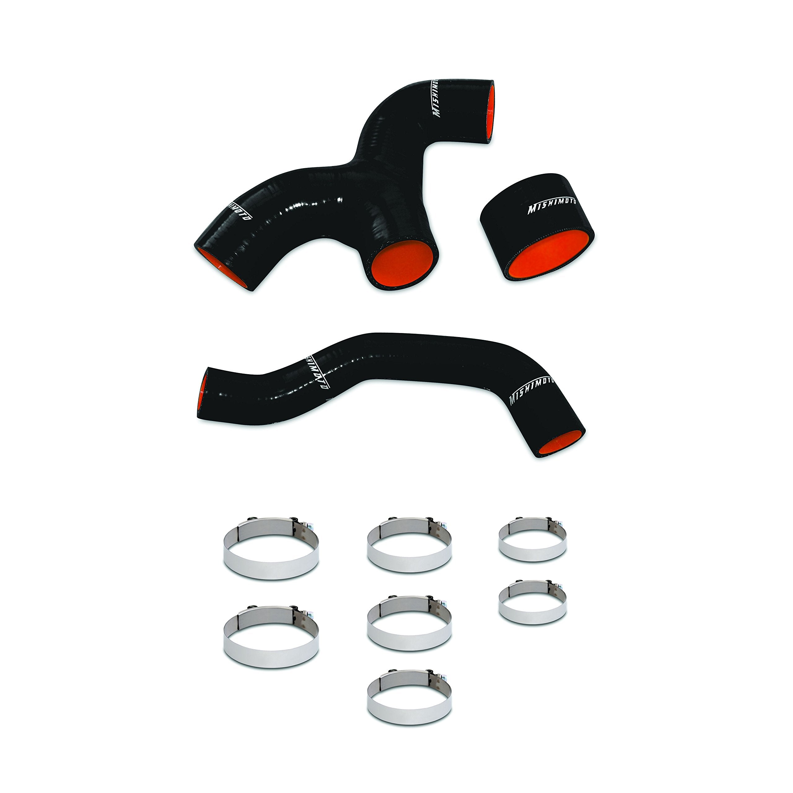 Mishimoto Silicone Intercooler Hoses MMHOSE-SUB-INTBK Fits Subaru Impreza WRX 2001-2005 Black