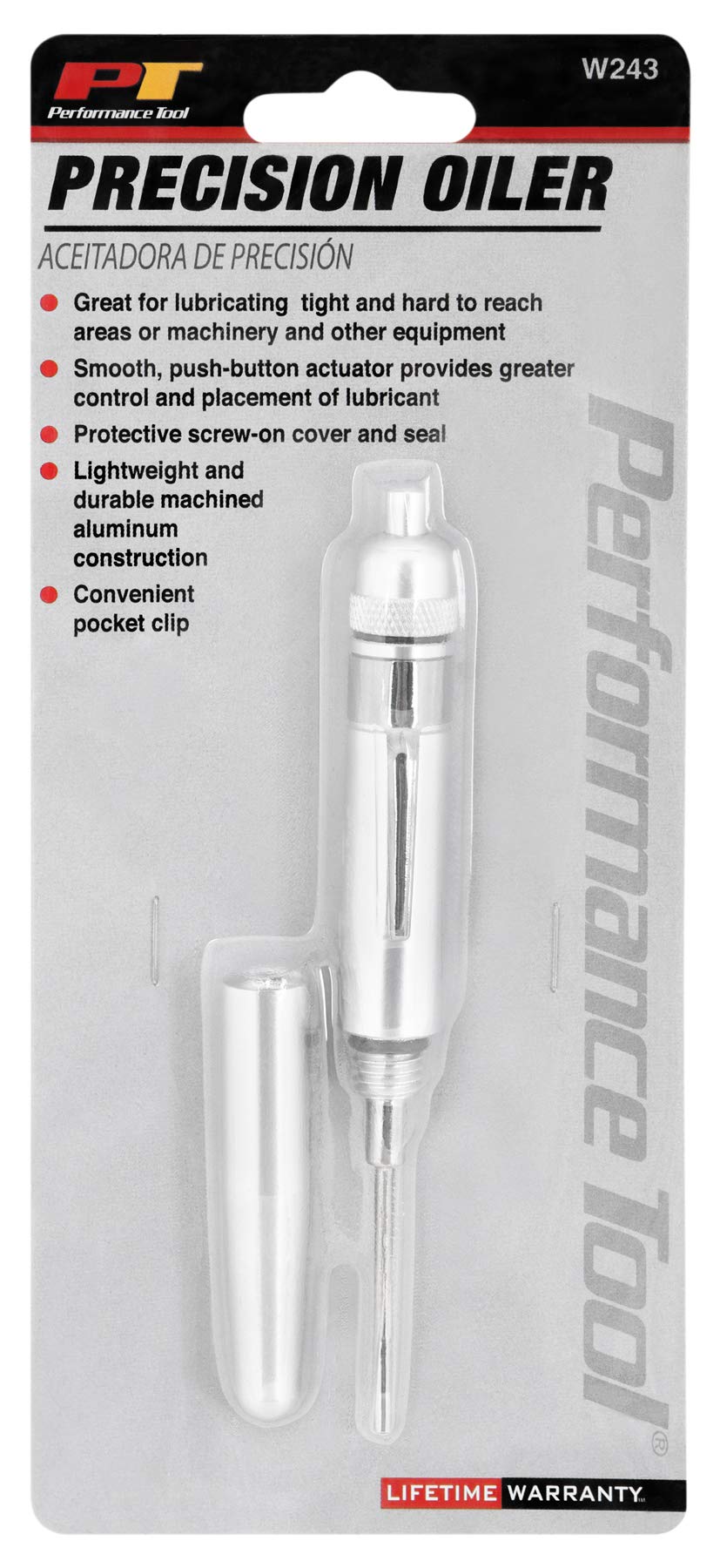 Precision Oil Pen Performance Tool W243 for Hard to Reach Areas & Machinery, with Screw-on Cover & Pocket Clip, 1.6 oz Capacity
