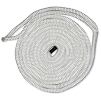 Dock Line CMP Cordage CDL1225WH, 1/2" Diameter - 25' Length, Double Braid, White