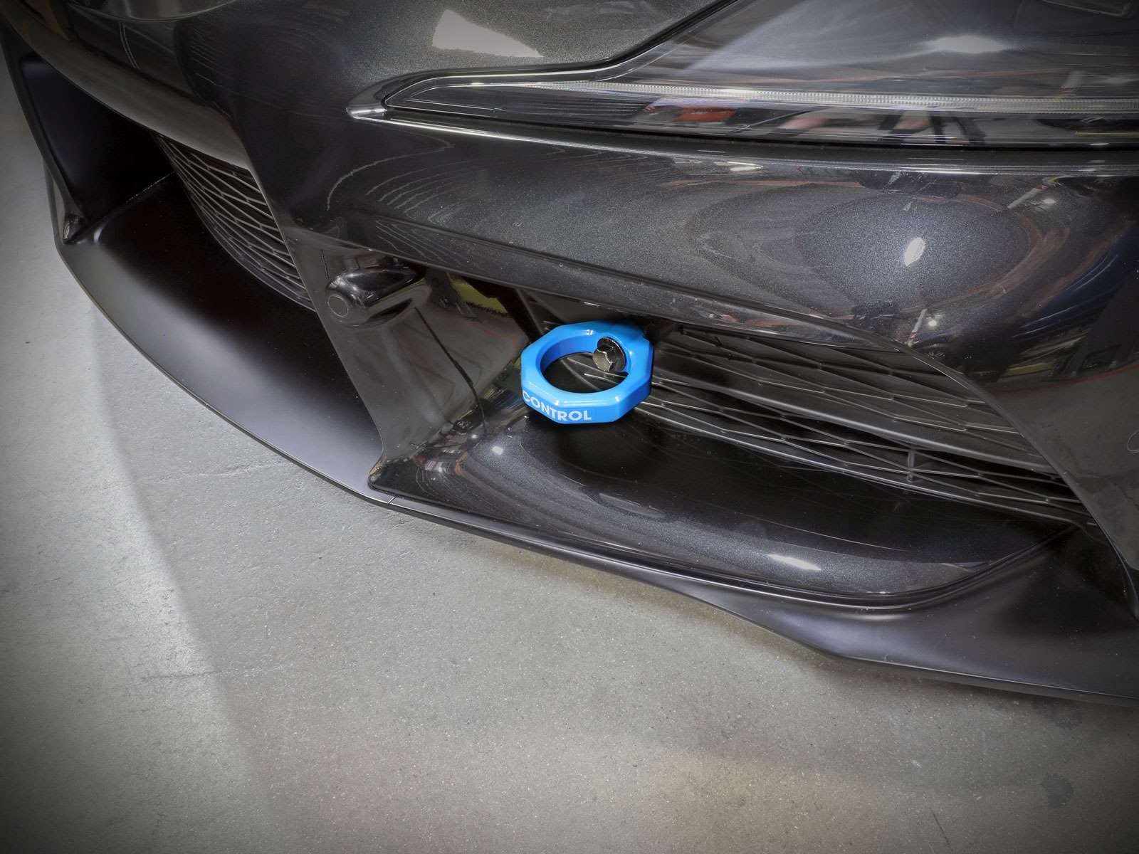 aFe Control Tow Hook, Front, Blue, for 2020-2021 Toyota GR Supra (A90) aFe Power 450-721001-L