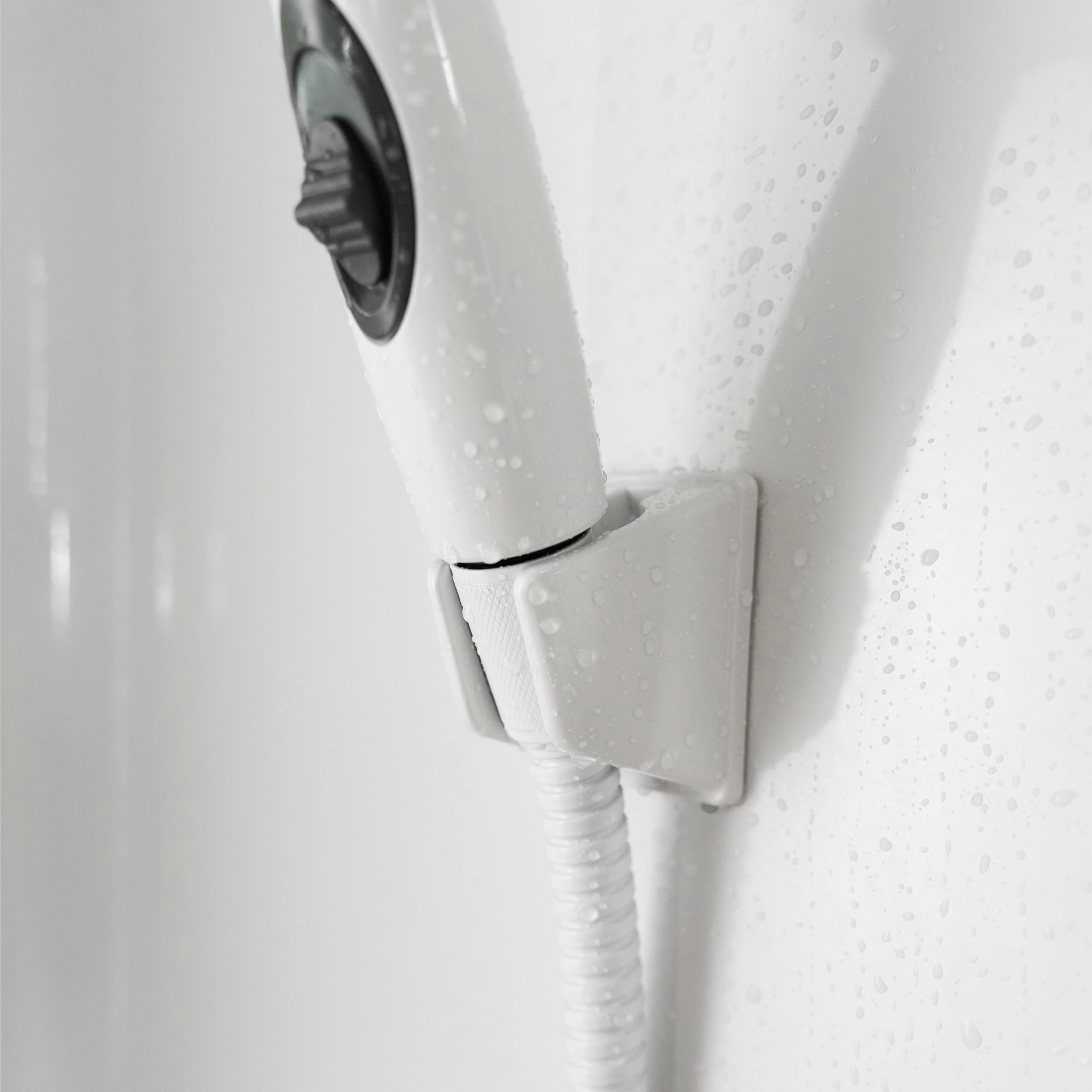 Dura Faucet Handheld Premium RV Shower Wand, Hose Kit, Eco-Friendly On/Off Switch (White)