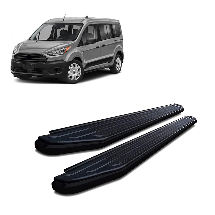 Peerless Black Horse Running Boards Black Compatible with 2020-2020 Ford Transit Connect-PR-F971BK