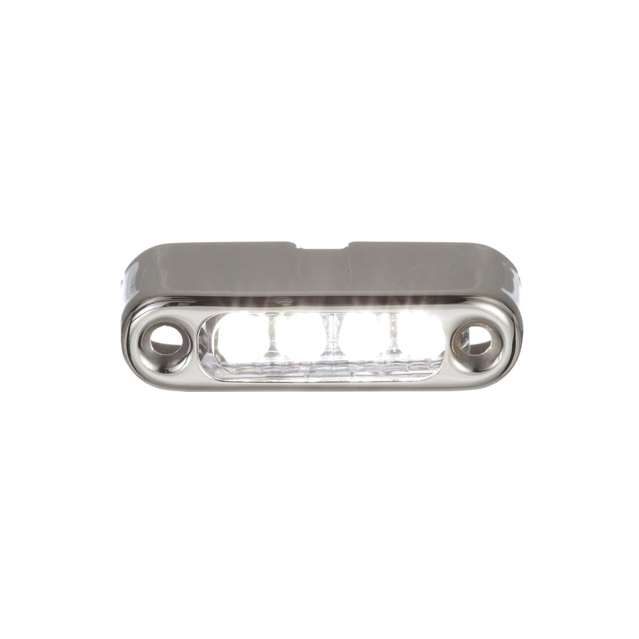LED Micro Lights Attwood 6350W7, Stainless Steel Bezel, Vertical Mount, White Light, .66-Watt Draw at 12 Volts DC