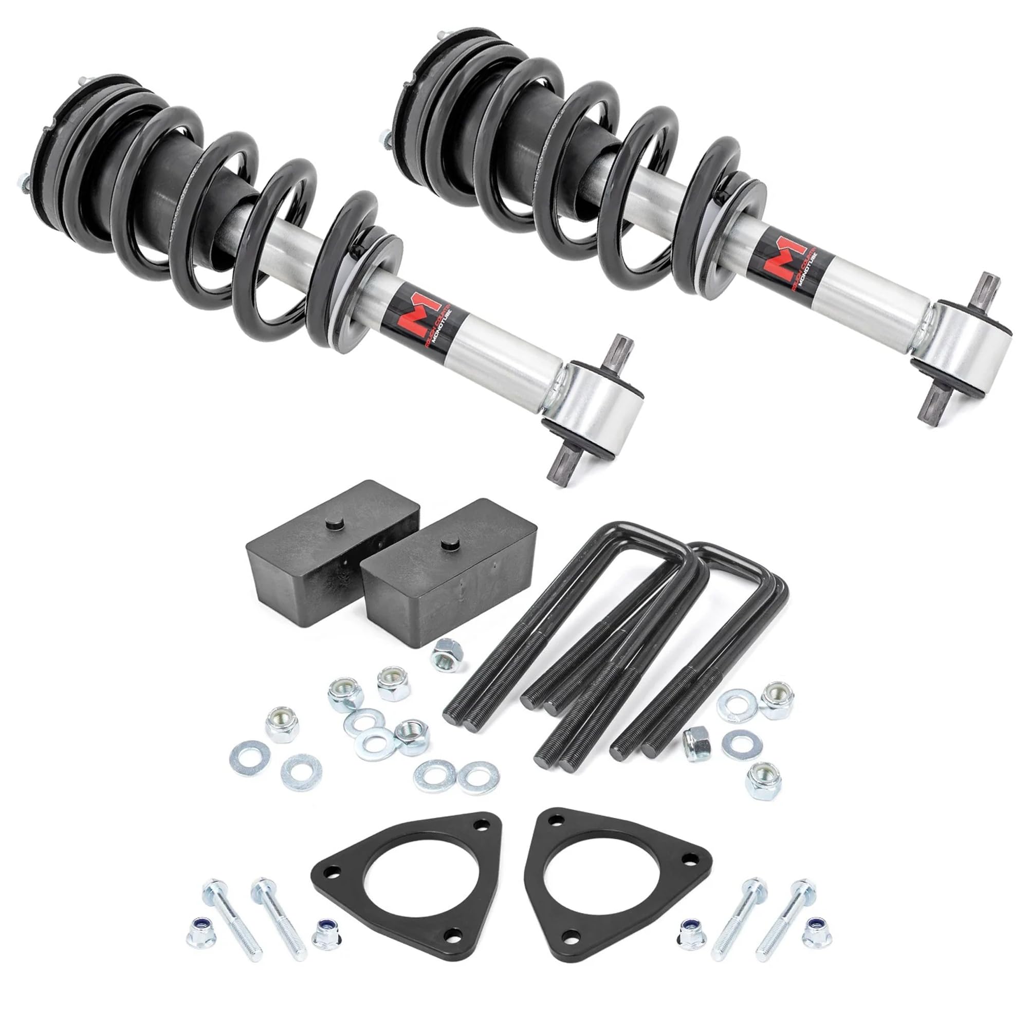 2.5" Rough Country Leveling Lift Kit w/M1 Struts for 07-16 Chevy/GMC 1500-1340