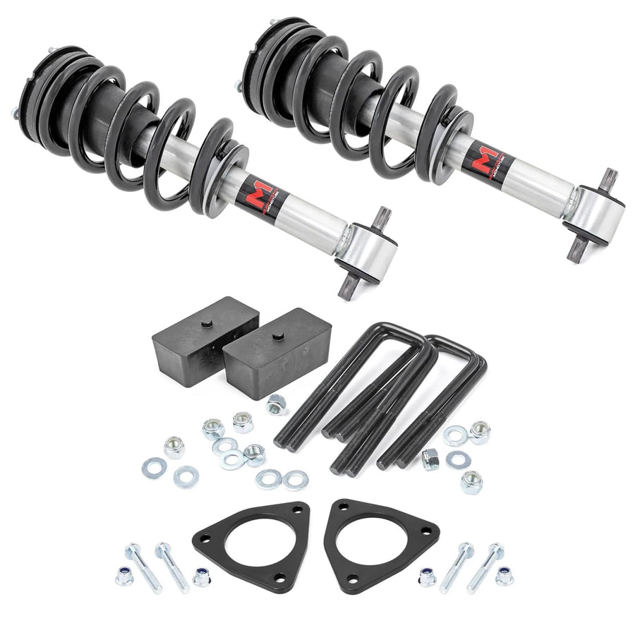 2.5" Rough Country Leveling Lift Kit w/M1 Struts for 07-16 Chevy/GMC 1500-1340