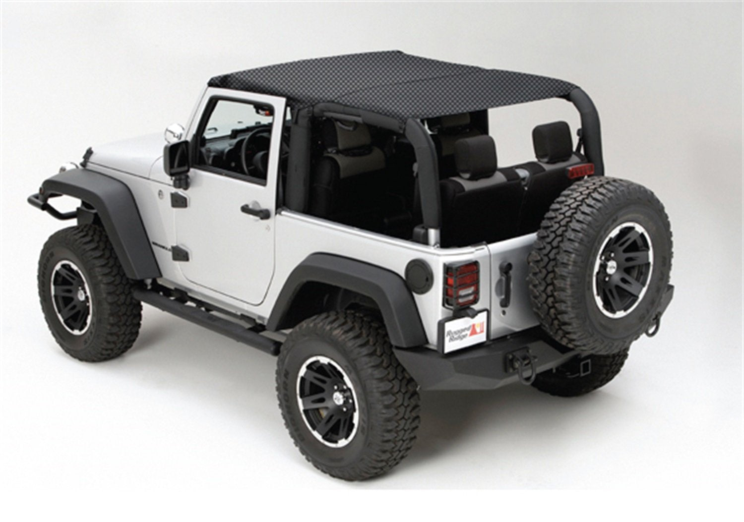 Island Top, Rugged Ridge Mesh, Black | 13579.13 | Fits 2010-2018 Jeep Wrangler JKU 4-Door
