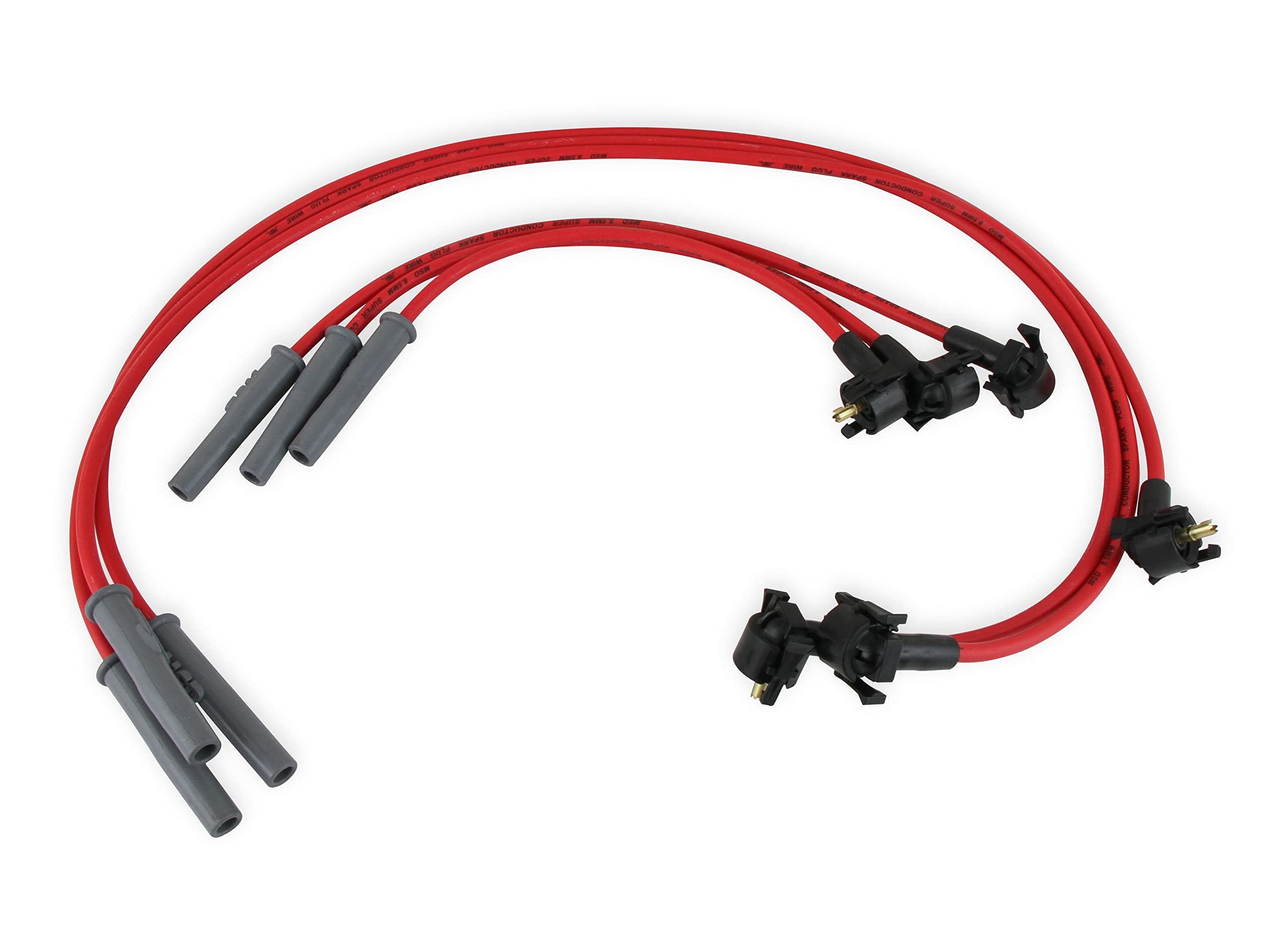 Super Conductor MSD 32999 Spark Plug Wire Set, Red