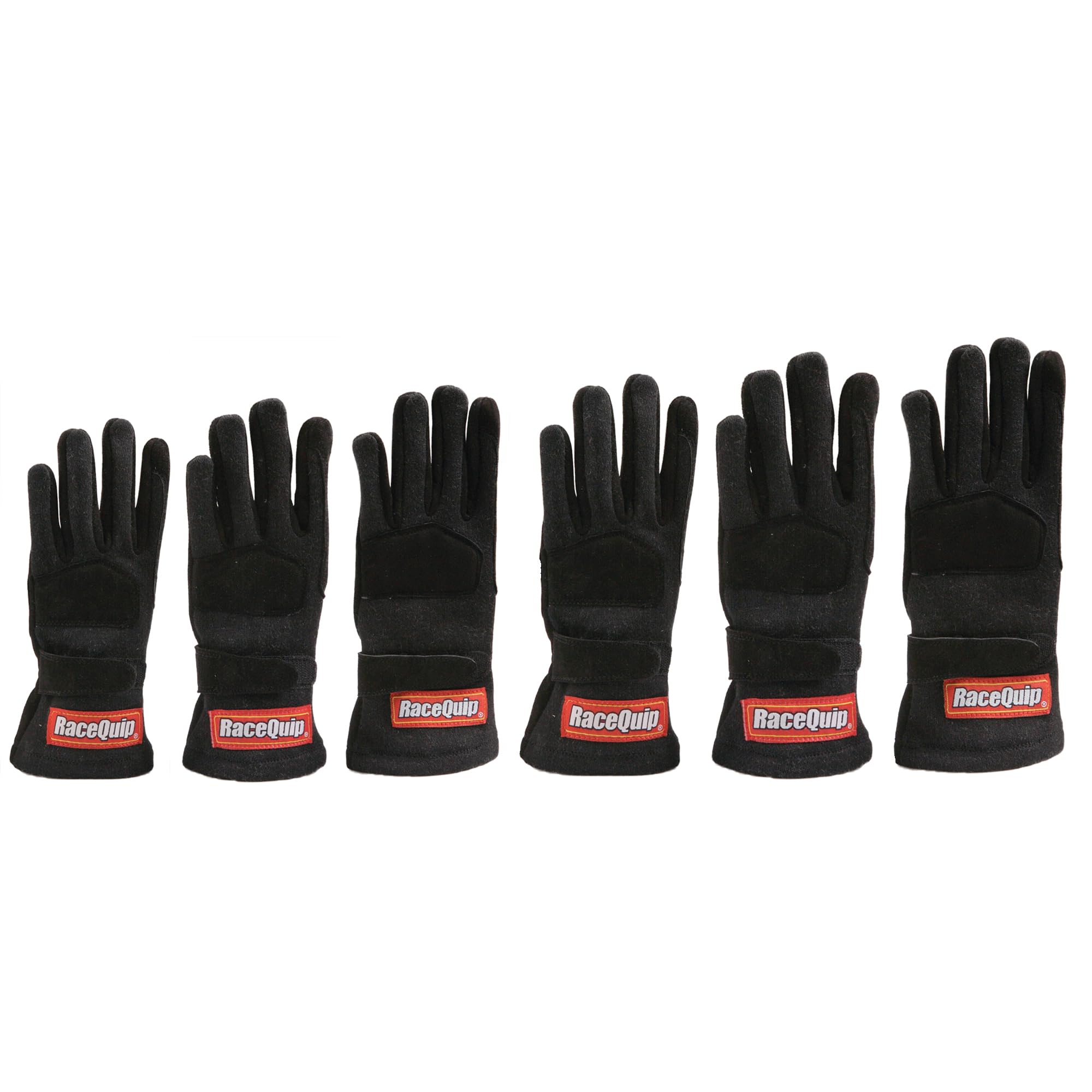 3550089RQP RaceQuip® 355 Series Driving Gloves SFI 3.3/5 Black/Black Youth 3XS
