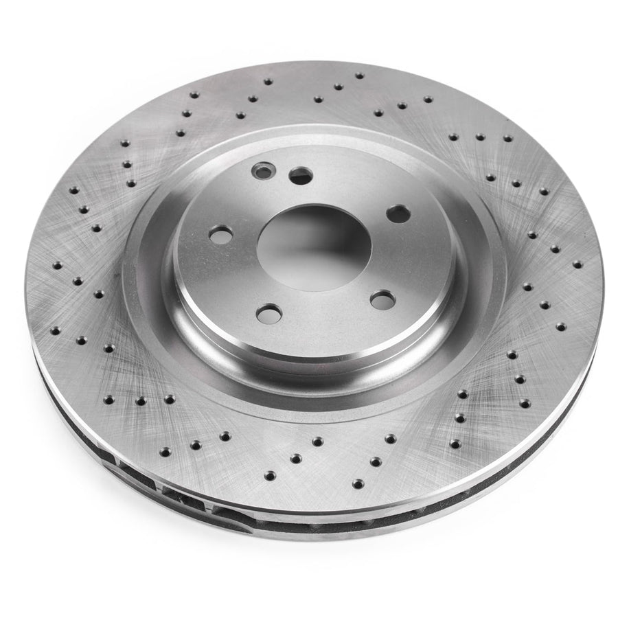 Power Stop EBR1243 Front Brake Rotor Autospecialty Stock Replacement For Mercedes C32 AMG, Mercedes C55 AMG, Mercedes CLK500, Mercedes CLK55 AMG, Mercedes CLK550, Mercedes SLK55 AMG [Model Specific]