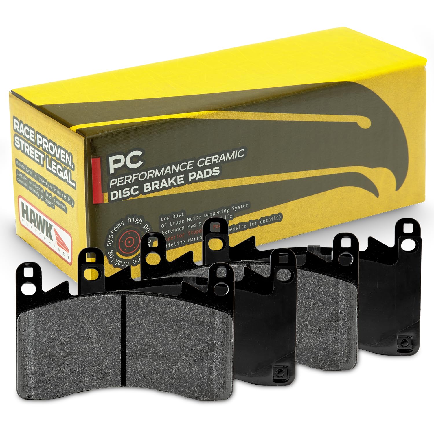 Performance Ceramic Street Brake Pads Hawk Performance HB964Z.600